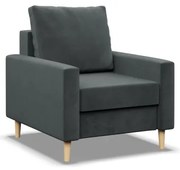 Kreslo BLANK Elegant tmavosivé