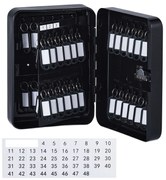 Skrinka na kľúče s kombinovaným zámkom RD47844, čierna