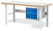 Dielenský stôl SOLID s 3 zásuvkami, nosnosť 750 kg, 1500x800 mm, laminát