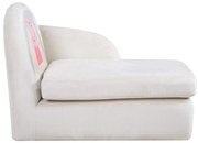 Biela zamatová detská pohovka 75 cm Peppa Pig – Roba