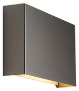 Moderné nástenné svietidlo Gunmetal 2-Lights - Otan