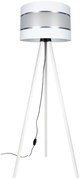 Stojacia lampa CORAL 1xE27/60W/230V biela/chróm