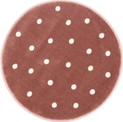 Koberec FD Lush bodky, ružový kruh
