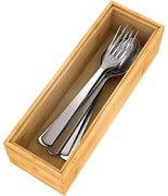 Organizér do šuplíku kuchyně i koupelny, příborník BAMBOOZ (23,5x7,5x5)