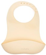 Silikónový podbradník New Baby béžový