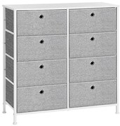 Autronic BONTEC Komoda 80x30x82cm, kov, šedá, AUK-E1024 GREY Farba: Šedá