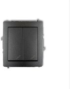 DWP-33 Schodiskový vypínač dvojitý grafit