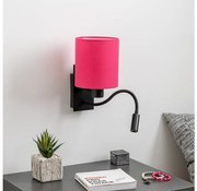 Brilagi - LED Nástenná lampa NUBILA 1xE27/25W/230V + LED/3W čierna/ružová