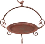 Červeno-zelený kovový stojan na kvety - 35*27*30 cm