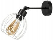 BERGE LED nástenné svietidlo - 1xE27 - DRUCIAN WHITE sféra