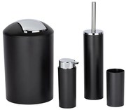 WENKO 24078800 - Sada CALVO 6,5x13 cm čierna/lesklý chróm