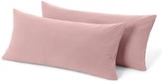 Džersejové obliečky na vankúš, 2 ks, ružové