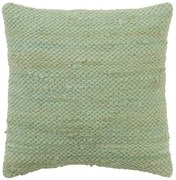 Zelený háčkovaný vankúš z bavlny Crocheted - 45 * 45 cm