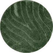 Kúpeľňový koberček SUPREME WAVES vlny, zelený kruh