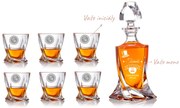 Dekorant Bohemia Crystal krištáľový whisky set s gravírovaním ON NESTÁRNE 1+6