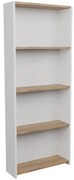 Regál FD-5LCBBS-021 biela/prirodzené