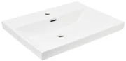 Nábytkové umývadlo SAT B-Way 61x46,5 cm biela matná otvor pre batériu uprostred SATBW6046MW