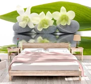 Sablio Tapeta Biela orchidea - 125x75 cm