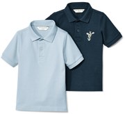 Detské polokošele z bavlneného piké, 2 ks