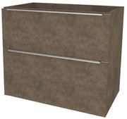 Mereo Mailo, kúpeľňová skrinka 81 cm, chróm madlo, Multidecor, Betón Chicago tmavosivý, MER-CN591SBCS2