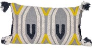 Eglo 420043 - Dekoračný vankúš CHEVERY 35x60 cm šedá/žltá