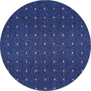 Condor Carpets 80x80 (průměr) kruh cm Kusový koberec Udinese modrý kruh, šedá, chodba / predsieň