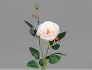 Umelá kvetina Ruža 60 cm, svetlo ružová%