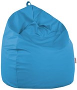 Sedací vak SAKO blankytný modrý ekokoža