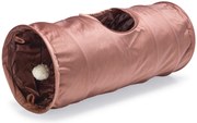 Dizajnový tunel pre mačky Lord ružová zamat 65cm