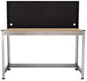 Pracovný stôl s panelom na náradie 150x150x60 cm