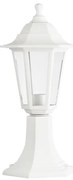 ACA Lighting Vonkajší lampáš PLGQ3W max. 40W/E27/IP44, biela