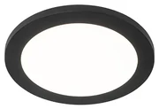 Stropné svietidlo čierne 22,5 cm okrúhle vrátane LED 3-stupňové stmievateľné - Steve