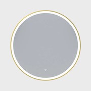 Erga Olivia, okrúhle LED zrkadlo 90cm, zlatý kovový rám, 2070 lm, 6500K, predné osvetlenie, ERG-V01-202-9090-GD