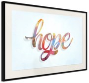 Artgeist Plagát - Hope [Poster] Veľkosť: 30x20, Verzia: Čierny rám s passe-partout