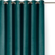 Zamatový dimout záves v petrolejovej farbe 140x250 cm Velto – Filumi