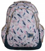 Školský batoh štvorkomorový St.RIGHT Feather BP-06-PIORKA-BOHO