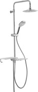 Sprchový systém SAT bez batérie biela/chróm SATPIPE