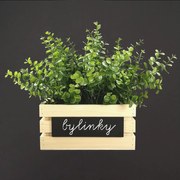 AMADEA Drevená debnička na bylinky z masívneho dreva s možnosťou popisu, 24x14x11,5 cm