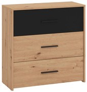 Komoda Varadero artisan/čierny 3F 11011629