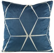 DEKORAČNÁ OBLIEČKA NA VANKÚŠ BLINK28 45X45 CM NÁMORNÍCKA MODRÁ