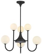 Jupiter 1947 - Luster na tyči SELEN 6xG9/40W/230V čierna