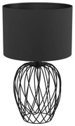 Eglo 43653 - Stolná lampa NIMLET 1xE27/40W/230V čierna