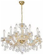 Kolarz 3149.88+4.3.KoT - Krištáľový luster MARIA LOUISE 12xE14/40W/230V 24K zlato