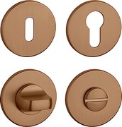 Dverná rozeta MP - AS - R 5S (CUM PVD - Meď matná), Otvor na cylidrickou vložku, MP CUM (matná meď)