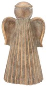Zlatá antik cementová dekorácia anjel Angel Gold - 11*11*20 cm