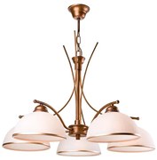 Luster na reťazi PATRYCJA 5xE27/60W/230V