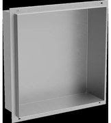 Mexen X-Wall-NR zapustená polica bez obruby 30 x 30 cm, inox - 1911303010