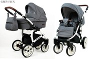 Kombinovaný kočík Raf-pol Optimal 2v1 - Grey flex (2-kombinácia)