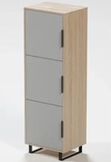 Vysoká skrinka Home Office, dub sonoma/svetlo šedá%