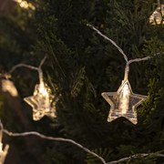 Vianočné vonkajšie svetelné reťaze 4,5 m vrátane LED 16 svetiel - Bianca